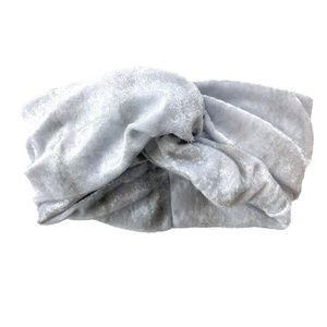 Danielle Celeste Denim Blue Stretch Velour Headband